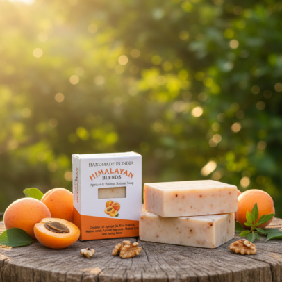 apricot and walnut Soap