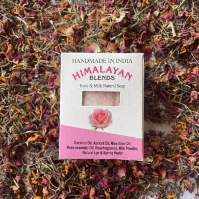 Rose Handmade Organic Soap by Himalayan Blends Chamba – Soothing & Hydrating Skincare Bar