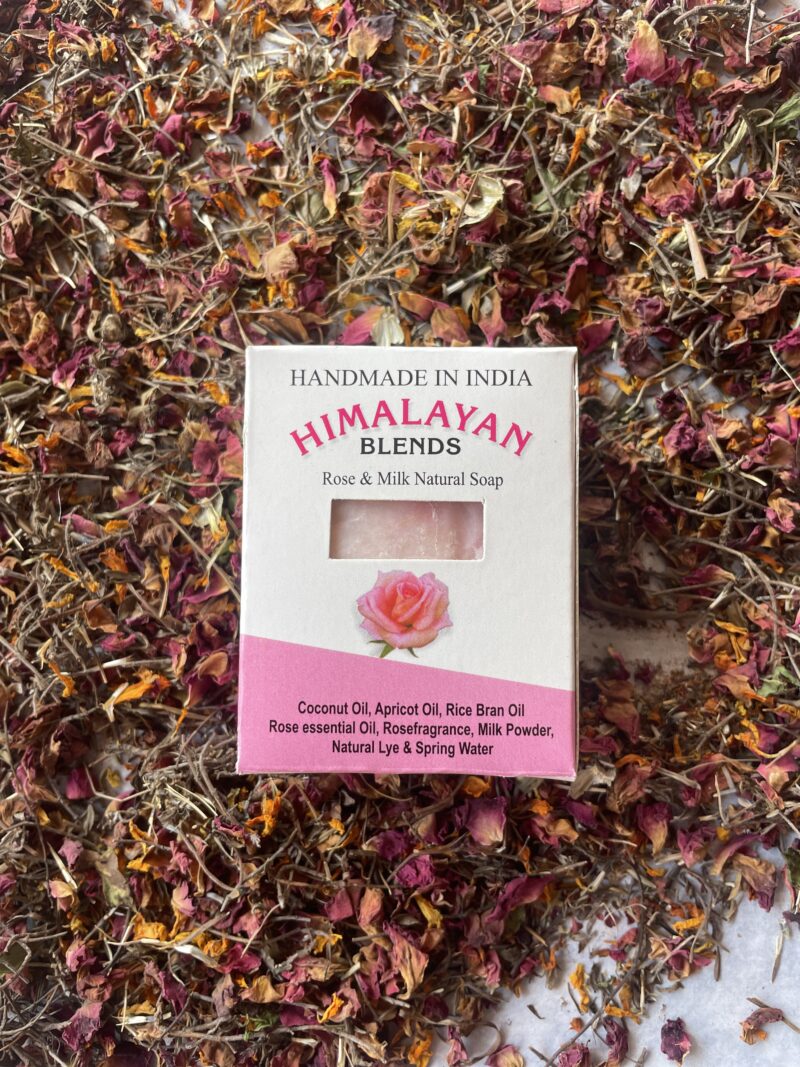 Rose Handmade Organic Soap by Himalayan Blends Chamba – Soothing & Hydrating Skincare Bar