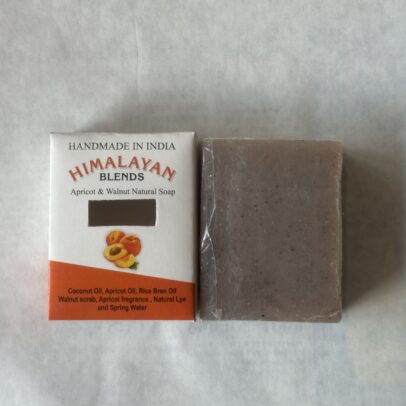 Apricot Handmade Organic Soap by Himalayan Blends Chamba – Exfoliating & Moisturizing Soap Bar for Dry Skin