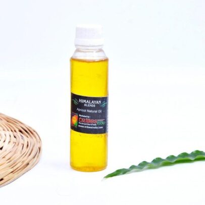 Cold-Pressed Apricot Kernel Oil by Himalayan Blends Chamba – For Glowing Skin, Baby Massage & Hair Nourishment